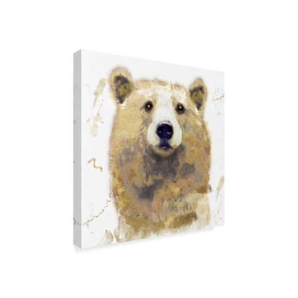 Color Bakery 'Golden Forest Bear' Canvas Art,35x35